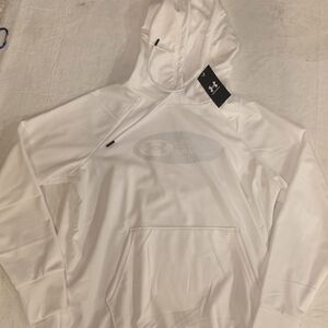 Women's Under Armour Classic White Hoodie Sweatshirt SIZE small